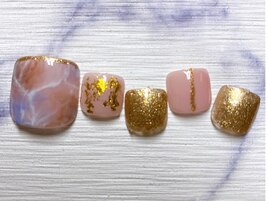 大理石フットネイル