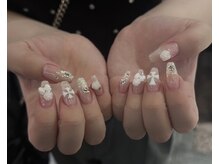 アイネイルズ 四条河原町店(I-nails)/レース×ホワイトパーツ