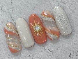 【山崎】夏色エスニックネイル