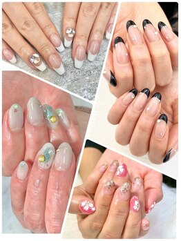 ルチア ネイルアンドアイラッシュ 元今泉店(Lucia)の写真/【定額,フレンチネイルのお得なJrクーポン登場!】デザインの種類も豊富で、あなたの理想の指先を叶えます！