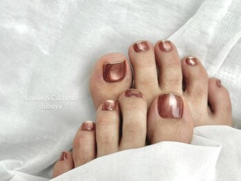 アメリアンドカシェット(Amelie&Cachette)/フットネイル:aoi