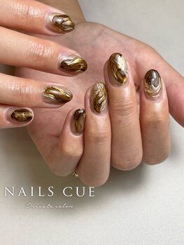 ネイルズキュー(NAILS CUE)/シンプルニュアンスデザイン