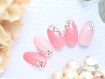 ルシェルアイ/オフィスピンク☆オーロラ☆宝石