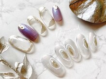 ネイルアンドアイラッシュ ボネール 銀座店(lash Bounail)/ニュアンス　メタリック　ミラー