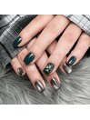 magnet × dark green