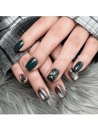 magnet × dark green
