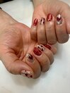 バレンタインネイル