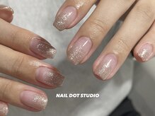 ネイルドットスタジオ 堺筋本町(NAIL DOT STUDIO)/ピンクラメグラデーション