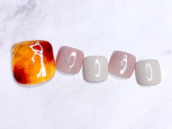 WRネイルズ(WR Nails)/【FOOT】持ち込みアート90分