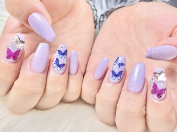蝶々ネイル