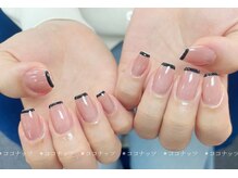 ココナッツネイル/フレンチネイル