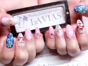 プロフェッショナル ネイルサロン ラヴィアス(LAVIAS)/【ジェル】10本アートし放題