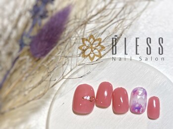 ブレス 天童店(BLESS)/フェミニンなニュアンスアート