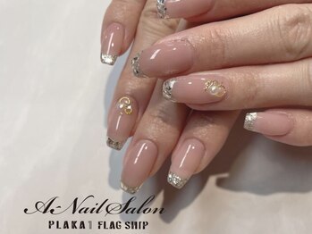 エーネイルサロン プラーカ本店(A-Nail Salon)/ガラスフレンチ
