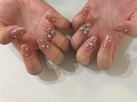 キラキラ韓国ネイル♪