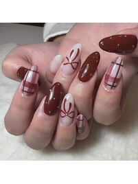 おリボン＆チェック