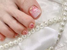 ジョアアンジェ 福島店(joieange)/桜ネイル　春　フットネイル