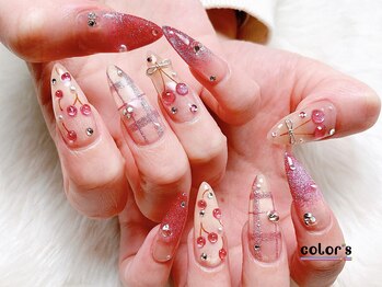 カラーズ ブルー 渋谷店(color's blue)/さくらんぼネイル