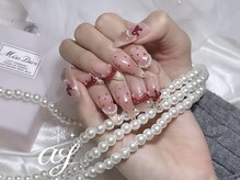 アミュレット 天王寺店(amulet)/赤ネイル