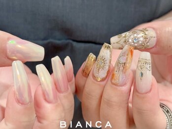 ビアンカ 栄店(Bianca)の写真/《ご褒美ネイル☆》こだわりたい方におすすめ♪デザイン自由♪全部自分好みに全てカスタマイズ☆