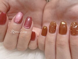 赤マグネット×ブラウンネイル