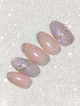 華やかオフィスネイル