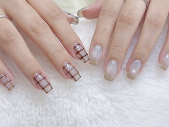 スペラ 大宮店(Spera)/秋冬に欠かせないチェックネイル
