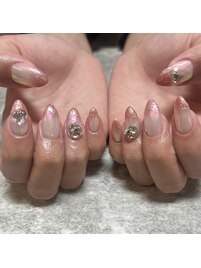 オーロラネイル♪ラメグラ♪