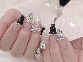 nail salon mimi【4月上旬 NEW OPEN（予定）】/ブラックツイード