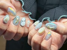 ヌル ネイル 堀江(NURU NAIL HORIE)/北欧うねうねぷっくり個性派☆