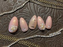 ネイル ミミュー(Nail Mimyu)/パールビジューネイル