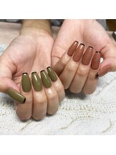 ジュリーネイル 所沢店/秋ネイル　くすみカラー