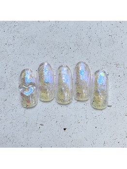 ネイルアンドまつげ リュフェール 五反田(Nail Lufaire)/きらきらオーロラ