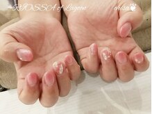 リオッサ オブ ラグーン(RIOSSA of Lagoon)/ラメグラ桜ネイル