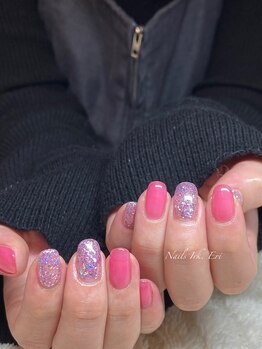 ネイルズ イルク(Nails Irk)/ピンクとパープル