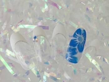 シューズネイルプロデュース/ハイビスカスフレンチ