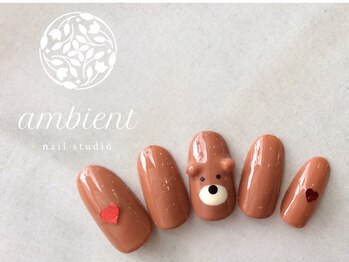 ネイルスタジオ アンビエント 表町店(Nail Studio ambient)/くまさんネイル
