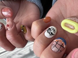 がちゃがちゃ牛ネイル