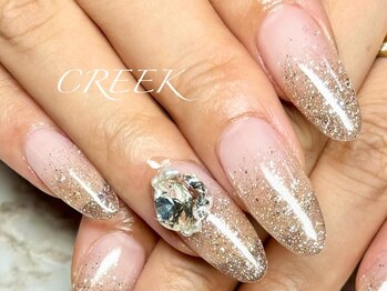 クリーク(CREEK)/フラッシュビジューネイル透明感