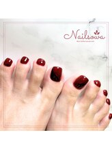 ソワ(sowa)/深みボルドーのワンカラーネイル