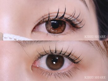 キレイシェア バイ プリンセスローズ静岡駅店(KIREI SHARE)の写真/まつ毛パーマ★他店で傷んだ毛もダメージケア♪根元からくるんと美カールキープ