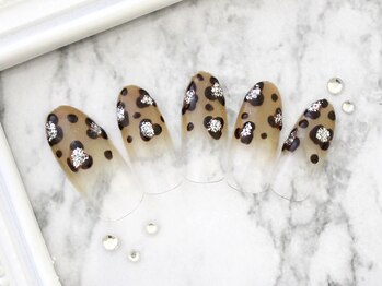 ネイルサロンフォーユー(for u)/キャメルヒョウグラデ￥６９８０