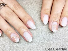 レアレアネイル(Lealeanail)/【パラジェル】塗りかけデザイン