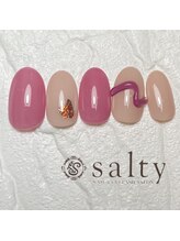 ネイルアンドアイラッシュサロン ソルティ 寺田町(salty)/ぷっくりネイル