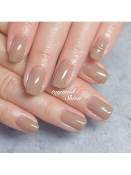 たゆ ネイル(たゆnail)/ブラウンワンカラーリングネイル