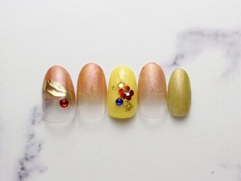 マグネット梅ネイル全員￥7980