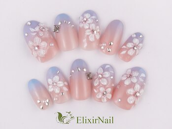 エリクサーネイル 西武新宿(Elixir Nail)の写真/【オフ無料☆おすすめ10種¥6980】お好きなサンプルから選択◎あなただけのMIXカラーでモテ可愛を演出♪