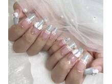 private nail salon embellir【長さだし/持ち込み/フィルイン/韓国ネイル】の雰囲気（フレンチガーリー/ガーリーネイル）