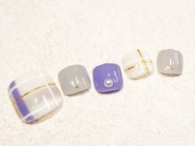 ケージュール(Kjour)/フット　チェックネイル