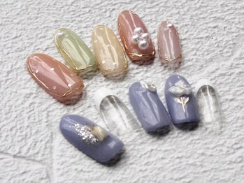 ルナ ネイル(LUNA NAIL)の写真/自爪に優しいパラジェル使用。爪が薄くお悩みの方もダメージレスな指先に！足の巻き爪ケアも対応◯